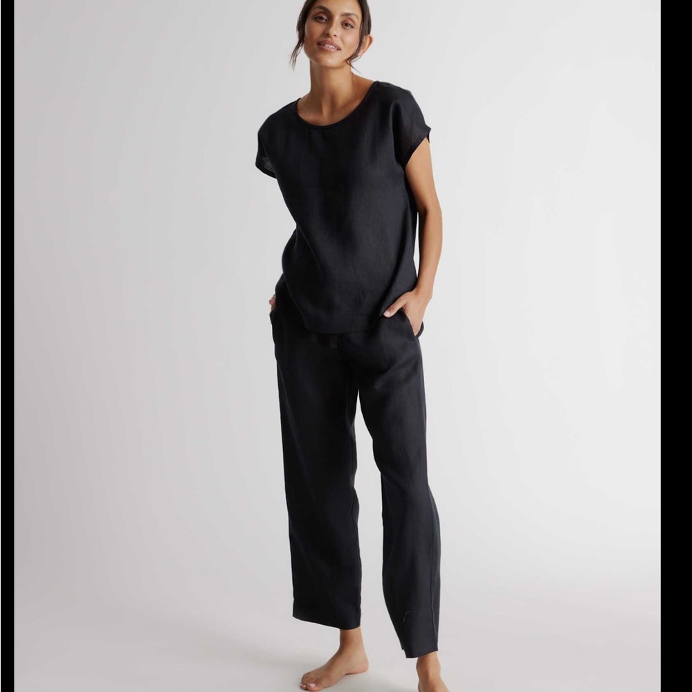 100% European Linen Pajama Set